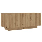 Kézműves tölgy színű szerelt fa éjjeliszekrény 100 x 35 x 40 cm