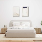 Kézműves tölgy színű szerelt fa éjjeliszekrény 100 x 35 x 40 cm