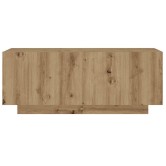 Kézműves tölgy színű szerelt fa éjjeliszekrény 100 x 35 x 40 cm