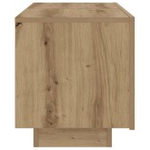 Kézműves tölgy színű szerelt fa éjjeliszekrény 100 x 35 x 40 cm