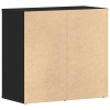 Sminkes szekrény fiókkal fekete tölgy 80 x 40 x 75 cm faanyag