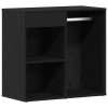Sminkes szekrény fiókkal fekete tölgy 80 x 40 x 75 cm faanyag
