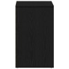 Sminkes szekrény polcokkal fekete tölgy 80 x 40 x 65 cm faanyag