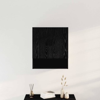 Fali szekrény fekete tölgy 60 x 31 x 70 cm faanyag