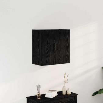 Fali szekrény fekete tölgy 60 x 31 x 60 cm faanyag