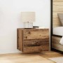 Éjjeliszekrény fiókkal 2 pcs öreg fa 50 x 39 x 41 cm faanyag
