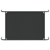 Fekete oxford szövet és acél emelt kutyafekhely 110x65x20 cm Fekete oxford szövet és acél emelt kutyafekhely 110x65x20 cm