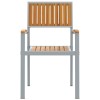 Összecsukható szék 4 pcs barna 56 x 57 x 87 cm tömör akácfa