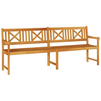 Kerti pad természetes 220 x 56 x 90 cm tömör akácfa