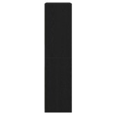 Ruhásszekrény fiókkal fekete tölgy 100 x 50 x 200 cm faanyag Ruhásszekrény fiókkal fekete tölgy 100 x 50 x 200 cm faanyag