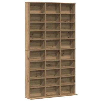Cd szekrény polcokkal artisan tölgy 101 x 23 x 177,5 cm faanyag