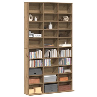 Cd szekrény polcokkal artisan tölgy 101 x 23 x 177,5 cm faanyag