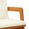 Kerti pad olaj természetes 115 x 65 x 71 cm tömör akácfa