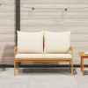 Kerti pad olaj természetes 115 x 65 x 71 cm tömör akácfa