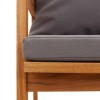Kerti pad olaj természetes 115 x 65 x 71 cm tömör akácfa