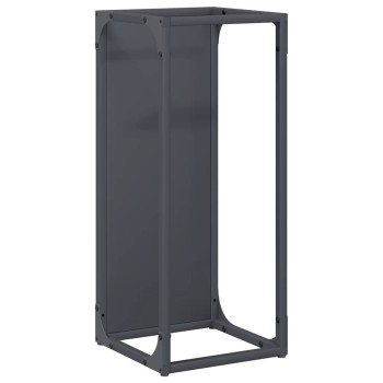 Antracitszürke hidegen hengerelt acél tűzifatároló 25x25x60 cm