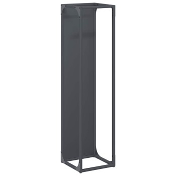 Antracitszürke hidegen hengerelt acél tűzifatároló 25x25x100 cm