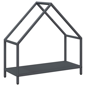 Antracitszürke hidegen hengerelt acél tűzifatároló 60x25x60 cm