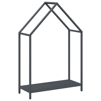 Antracitszürke hidegen hengerelt acél tűzifatároló 60x25x90 cm