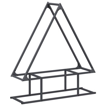 Antracitszürke hidegen hengerelt acél tűzifatároló 80x25x90 cm