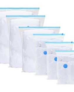 Tárolótáskák falra szerelhető 5 pcs átlátszó és kék 120 x 70 cm