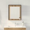 Tükör kézműves tölgy 50 x 12 x 60 cm üveg és műszaki fa