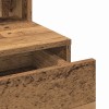 Sminktükör fiókkal polcokkal öreg fa 80 x 41 x 144,5 cm faanyag