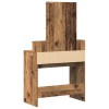 Sminktükör fiókkal polcokkal öreg fa 80 x 41 x 144,5 cm faanyag