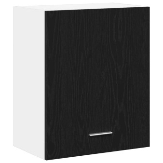 Függő szekrény polcokkal fekete tölgy 50 x 31 x 60 cm faanyag
