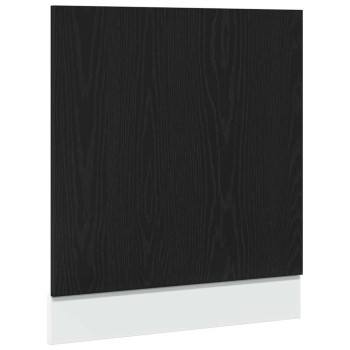 “lyon” fekete tölgy szerelt fa mosogatógép panel 60x1,5x67 cm