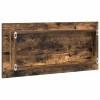 Tükör led -es lámpákkal barna 80 x 37 cm üveg és műszaki fa