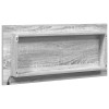 Tükör magas szürke sonoma 80 x 37 cm üveg és műszaki fa