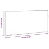 Tükör magas szürke sonoma 80 x 37 cm üveg és műszaki fa