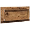 Tükör led -es lámpákkal régi fa 80 x 37 cm üveg és műszaki fa