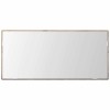 Tükör led -es lámpákkal régi fa 80 x 37 cm üveg és műszaki fa