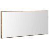 Tükör led -es lámpákkal régi fa 80 x 37 cm üveg és műszaki fa