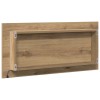 Tükör tükörrel kézműves tölgy 80 x 37 cm üveg és műszaki fa