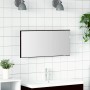 Tükör tükörrel musta tammi 80 x 37 cm üveg és műszaki fa