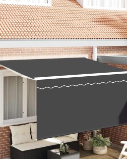 Behúzható napellenző antracit 300 x 200 cm szövet