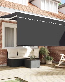 Behúzható napellenző antracit 300 x 200 cm szövet