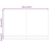 Behúzható napellenző sárga 350 x 200 cm szövet