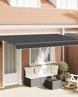 Behúzható napellenző antracit 350 x 200 cm szövet