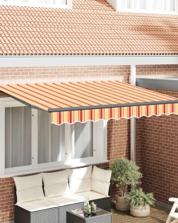 Behúzható napellenző sárga 350 x 200 cm szövet