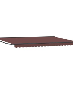Napernyő keret barna 500 × 300 cm poliészter pu bevonattal