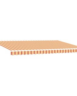 Napernyő sárga és narancs 500 x 300 x 165 cm pamut és alumínium