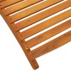 Napozóágy 2 pcs barna 55 x 184 x 64cm tömör akácfa