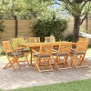 Összecsukható szék 8 pcs szürke 49 x 57.5 x 92cm tömör akácfa