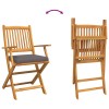 Összecsukható szék 8 pcs szürke 49 x 57.5 x 92cm tömör akácfa