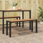 Kerti pad barna 100 x 28 x 45 cm acél