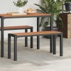 Kerti pad barna 100 x 28 x 45 cm acél